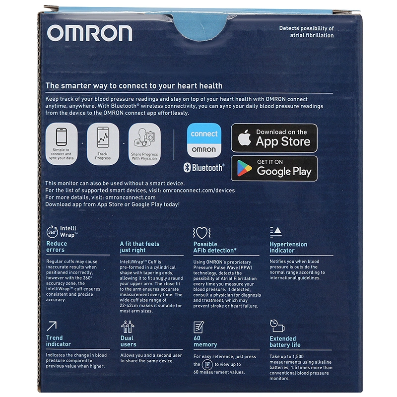 Máy đo huyết áp bắp tay Iq Bt Omron HEM-7194T1-FL - 11